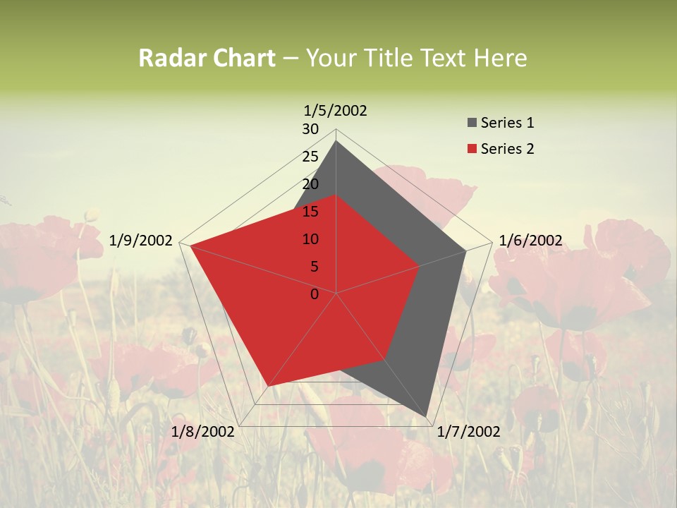 Blue View Bloom PowerPoint Template