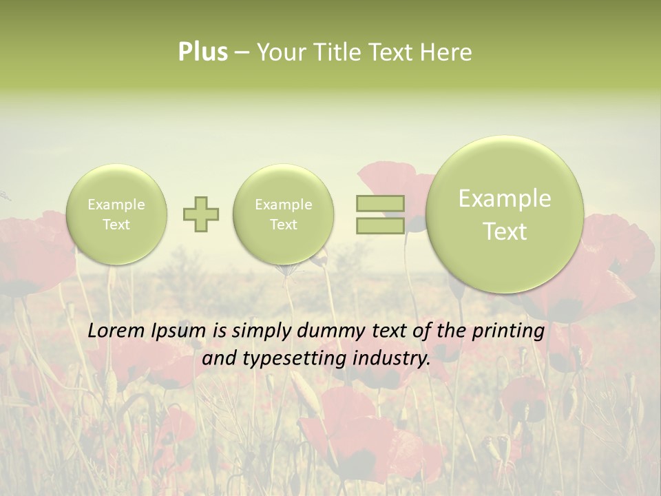 Blue View Bloom PowerPoint Template