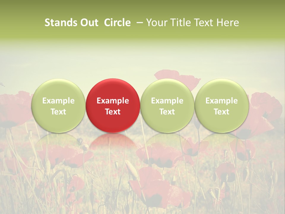 Blue View Bloom PowerPoint Template