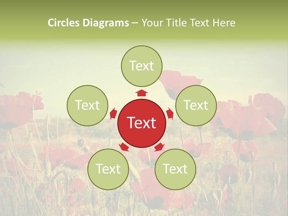 Blue View Bloom PowerPoint Template