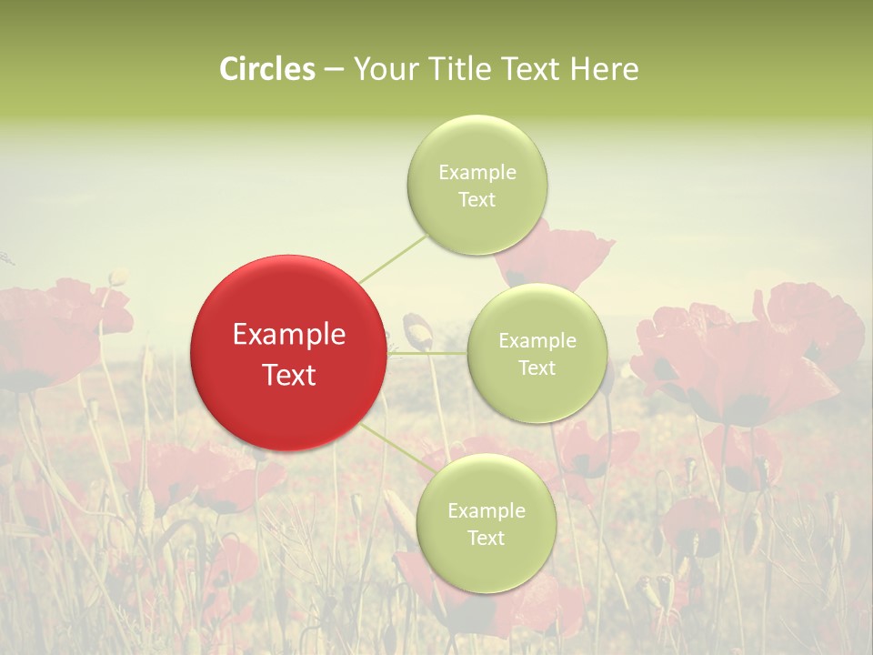 Blue View Bloom PowerPoint Template