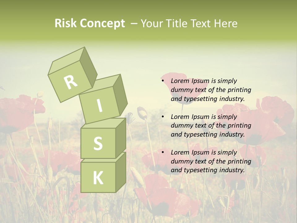 Blue View Bloom PowerPoint Template