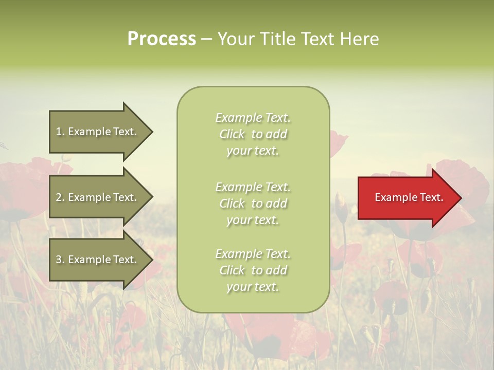 Blue View Bloom PowerPoint Template