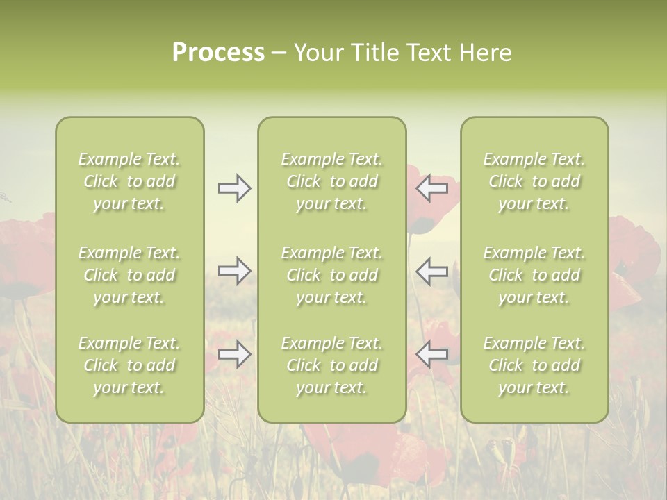 Blue View Bloom PowerPoint Template