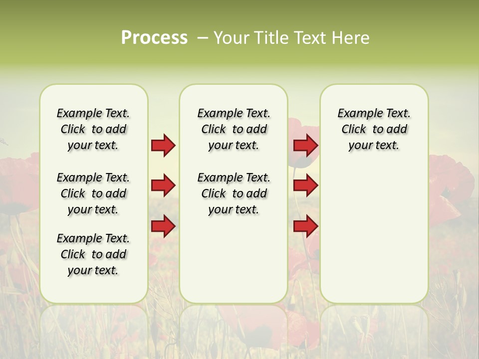 Blue View Bloom PowerPoint Template