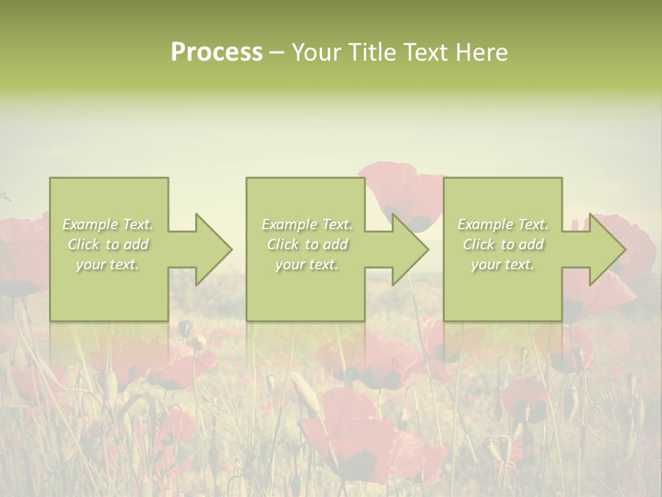 Blue View Bloom PowerPoint Template