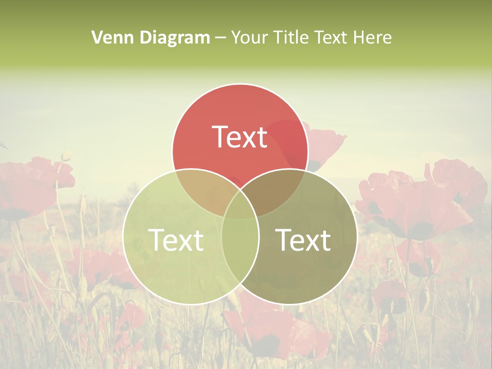Blue View Bloom PowerPoint Template