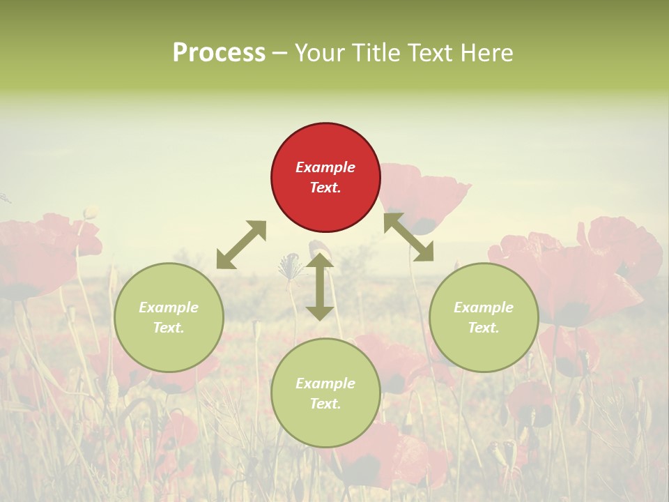 Blue View Bloom PowerPoint Template