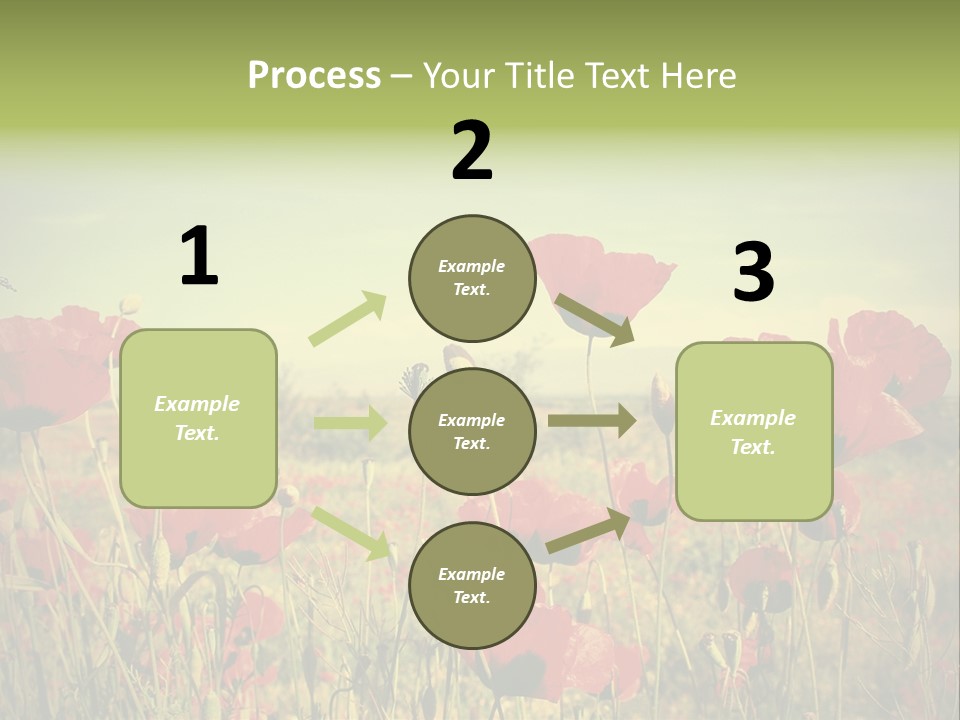 Blue View Bloom PowerPoint Template