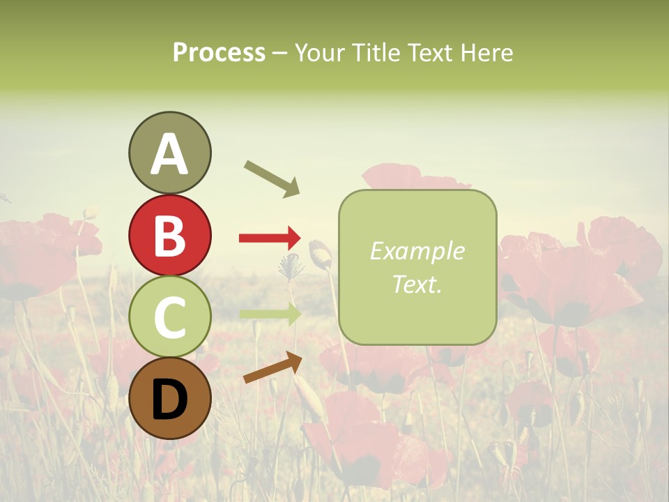 Blue View Bloom PowerPoint Template