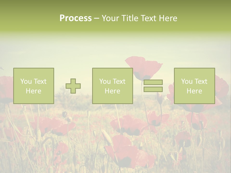 Blue View Bloom PowerPoint Template
