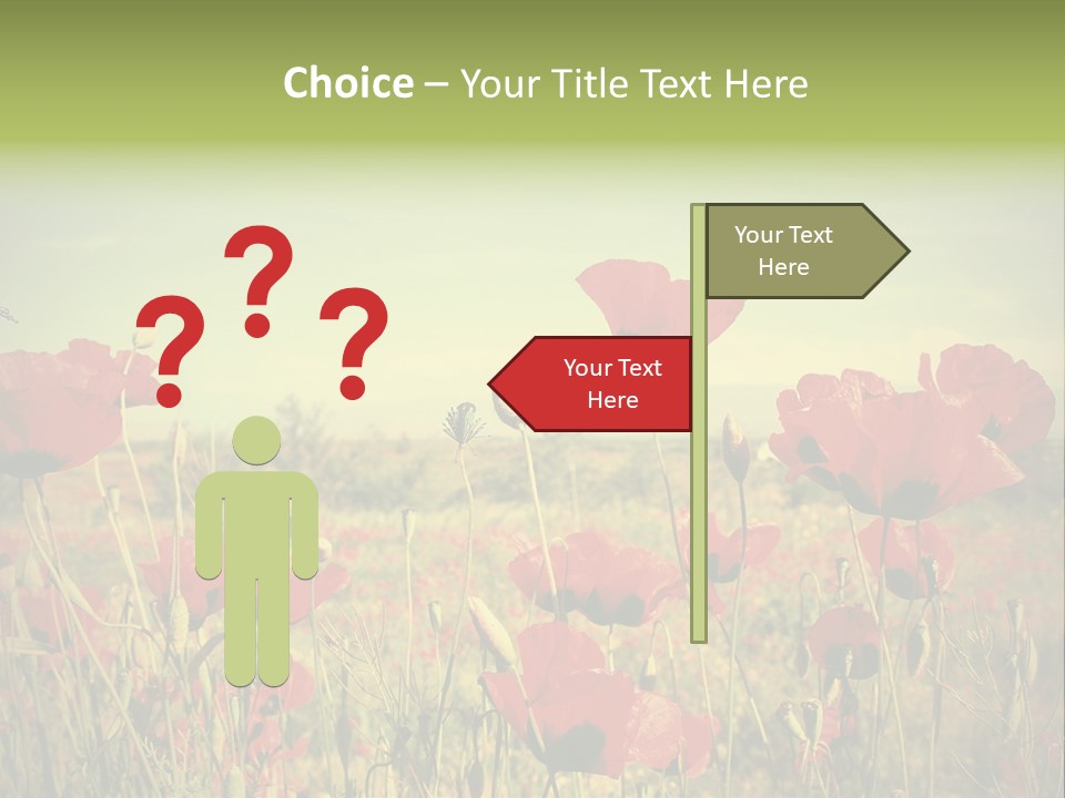 Blue View Bloom PowerPoint Template