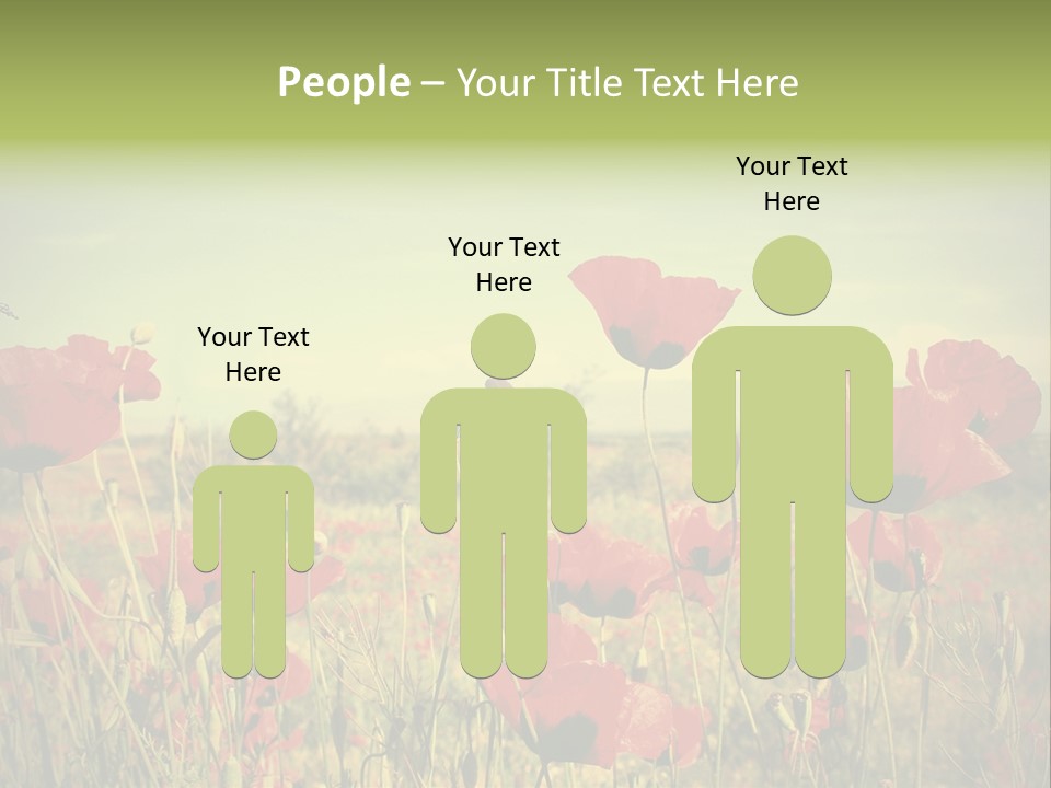 Blue View Bloom PowerPoint Template