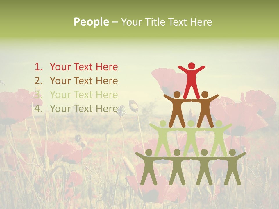 Blue View Bloom PowerPoint Template