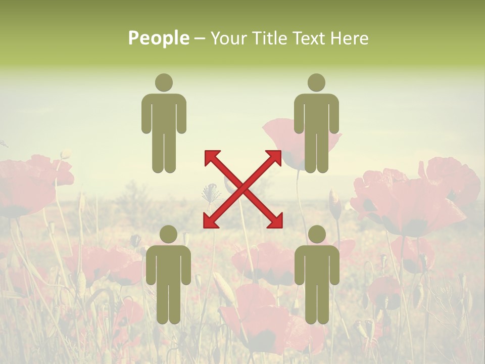 Blue View Bloom PowerPoint Template