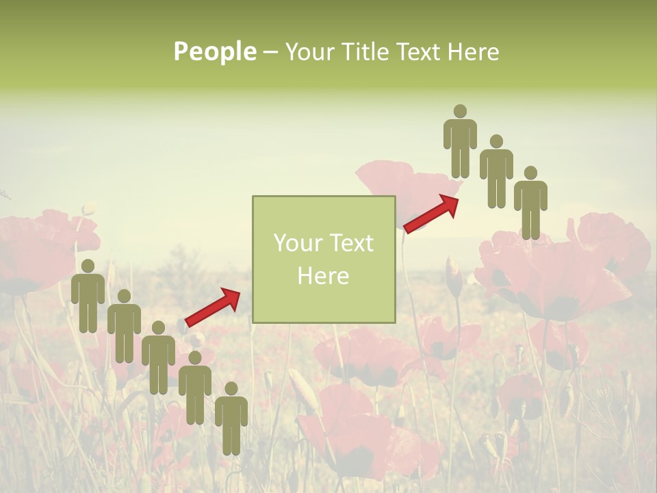 Blue View Bloom PowerPoint Template