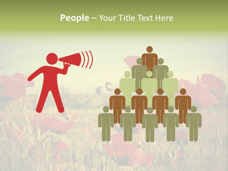 Blue View Bloom PowerPoint Template