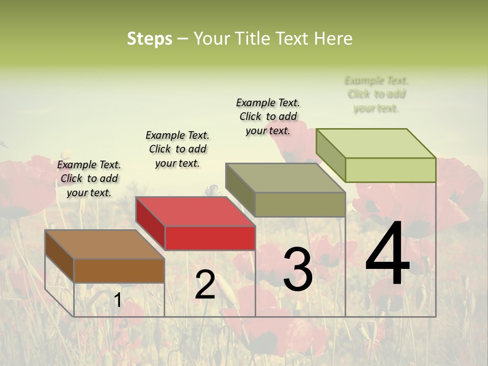 Blue View Bloom PowerPoint Template