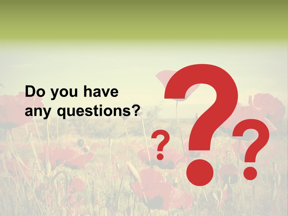 Blue View Bloom PowerPoint Template