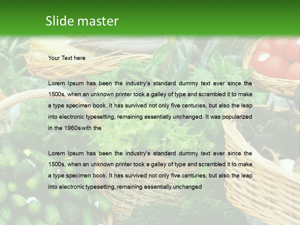 Summer Food Showing PowerPoint Template
