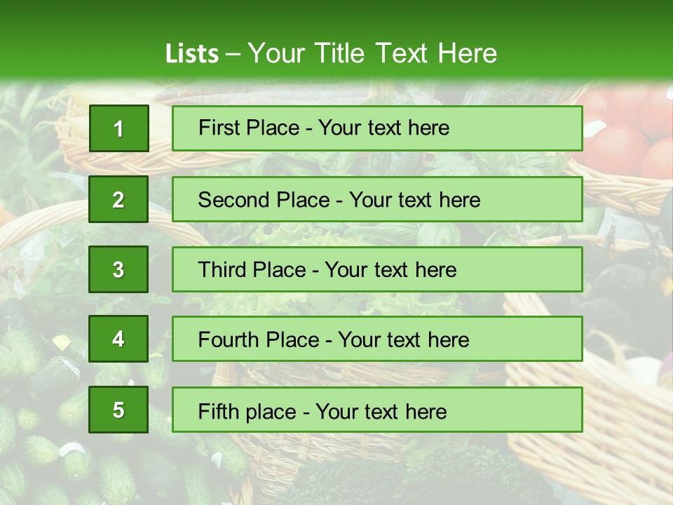 Summer Food Showing PowerPoint Template