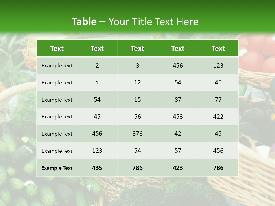 Summer Food Showing PowerPoint Template