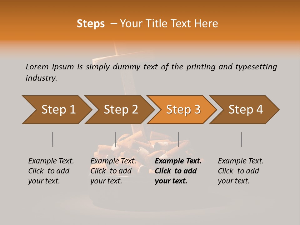 Addiction Heap Bad PowerPoint Template