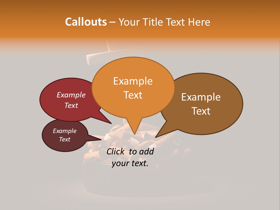 Addiction Heap Bad PowerPoint Template