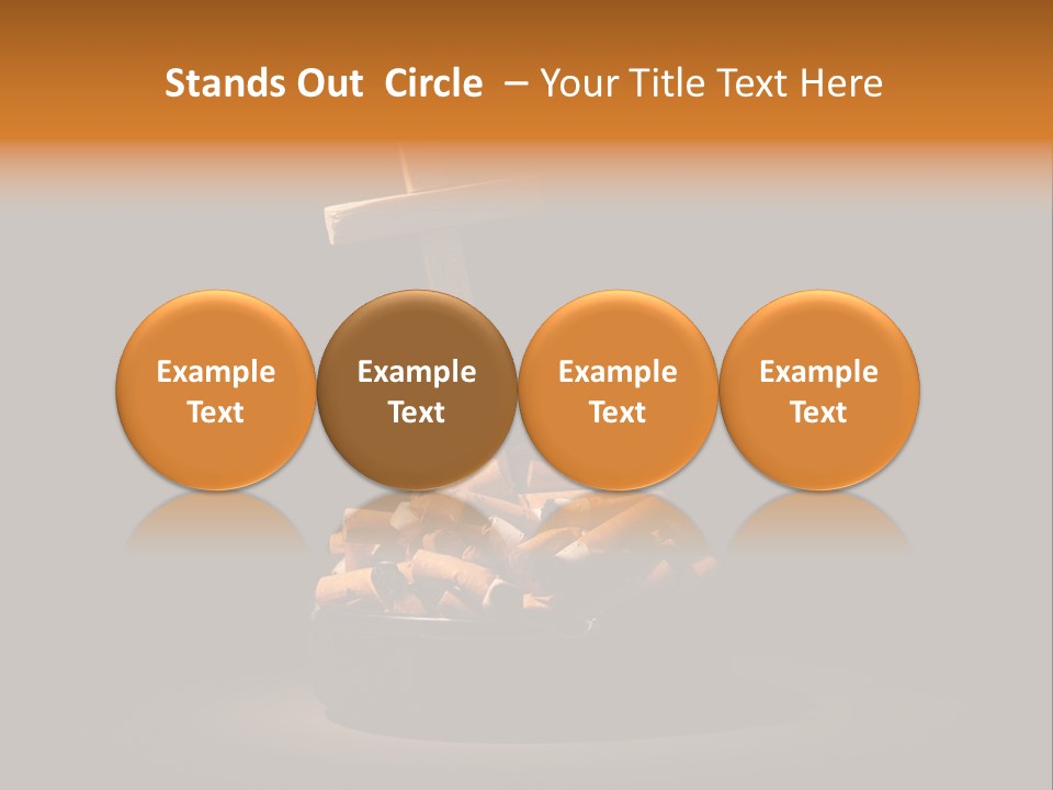 Addiction Heap Bad PowerPoint Template