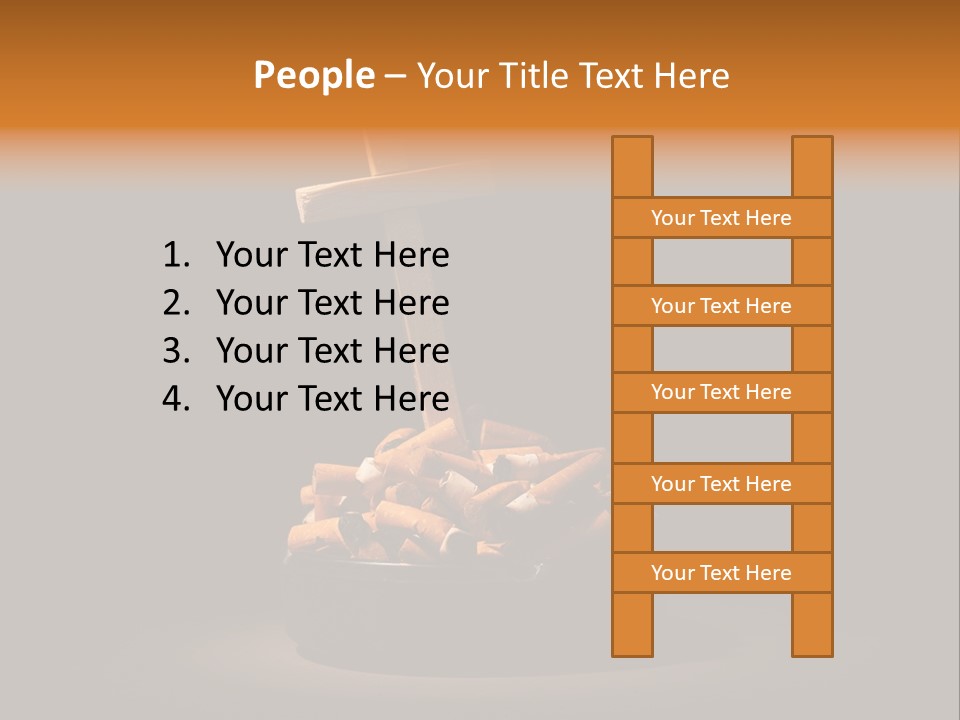 Addiction Heap Bad PowerPoint Template
