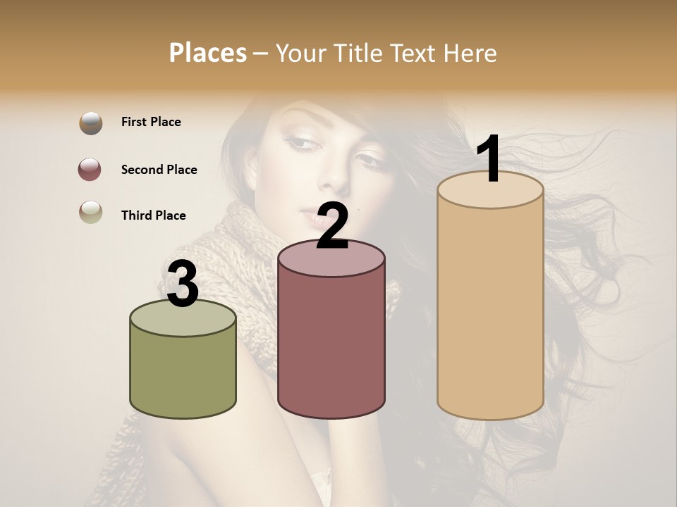 Fashion Forearms Hair PowerPoint Template