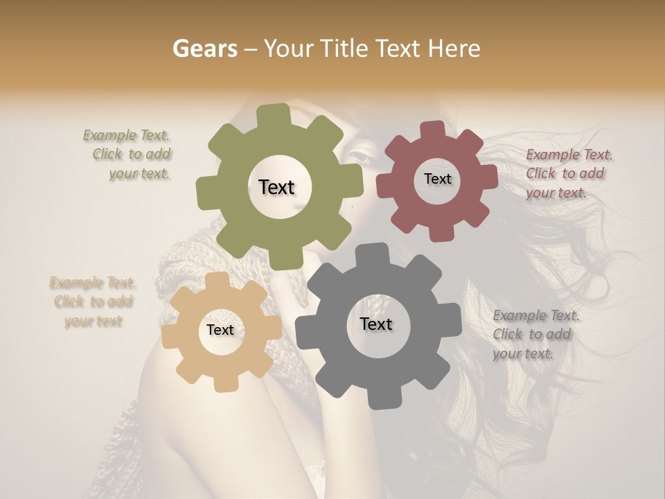 Fashion Forearms Hair PowerPoint Template