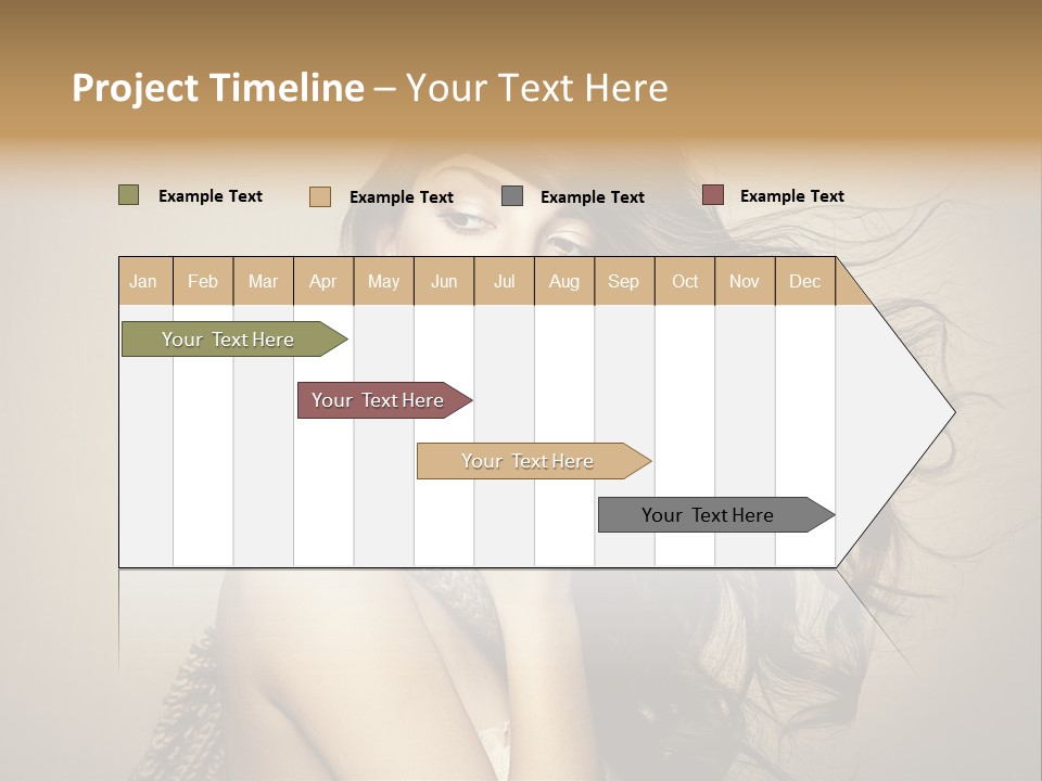 Fashion Forearms Hair PowerPoint Template