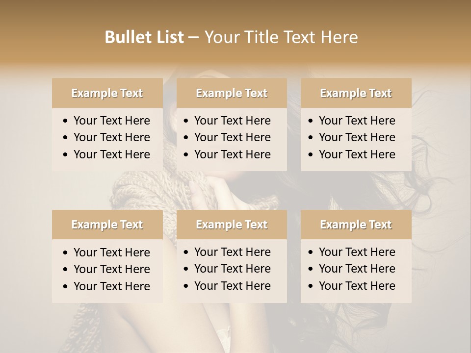 Fashion Forearms Hair PowerPoint Template