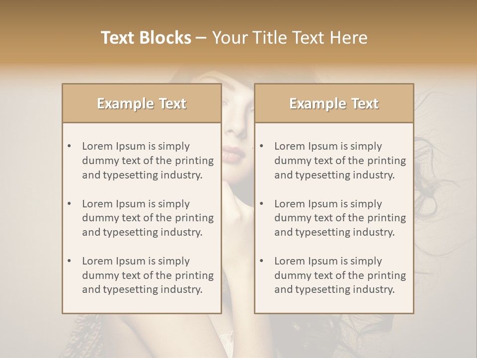 Fashion Forearms Hair PowerPoint Template