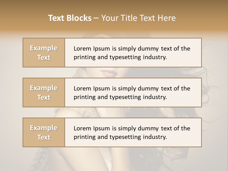 Fashion Forearms Hair PowerPoint Template