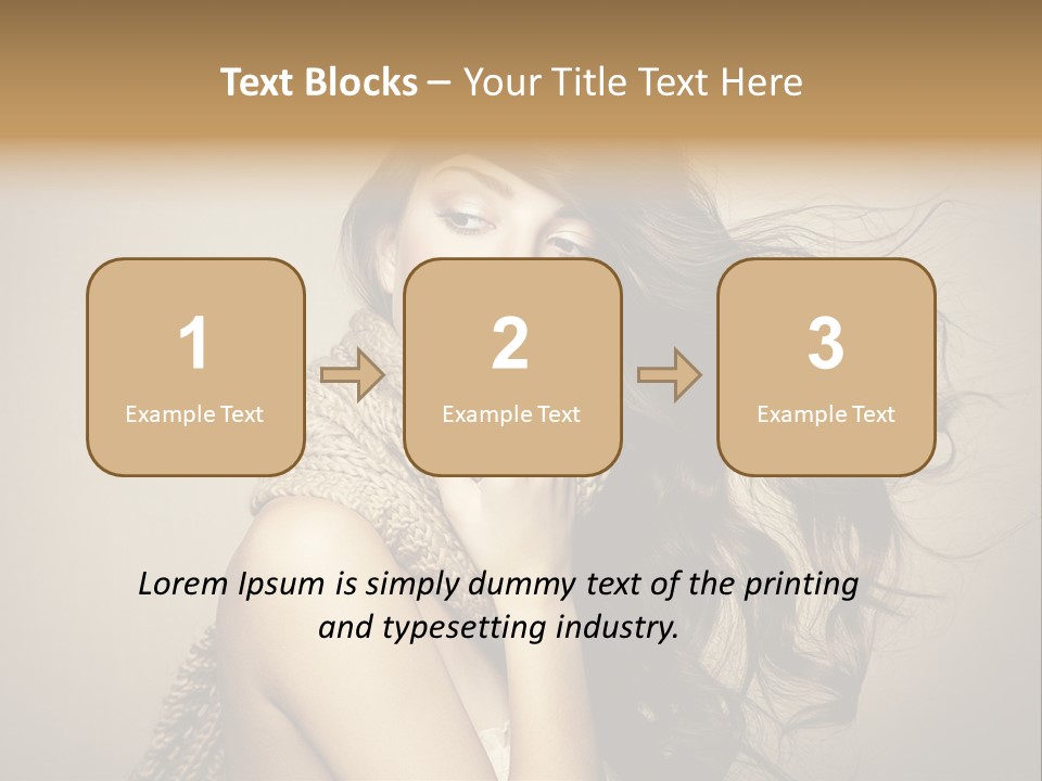 Fashion Forearms Hair PowerPoint Template