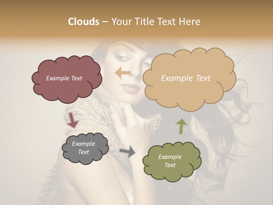 Fashion Forearms Hair PowerPoint Template