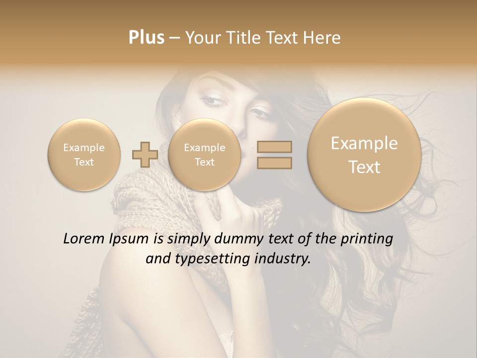 Fashion Forearms Hair PowerPoint Template