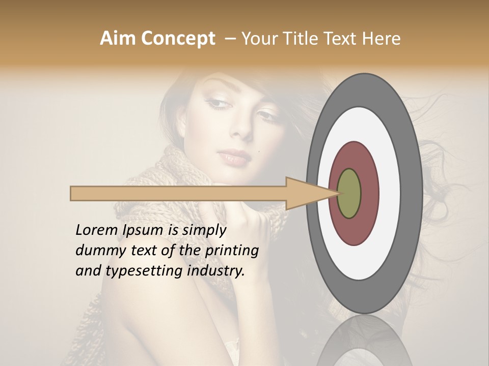 Fashion Forearms Hair PowerPoint Template