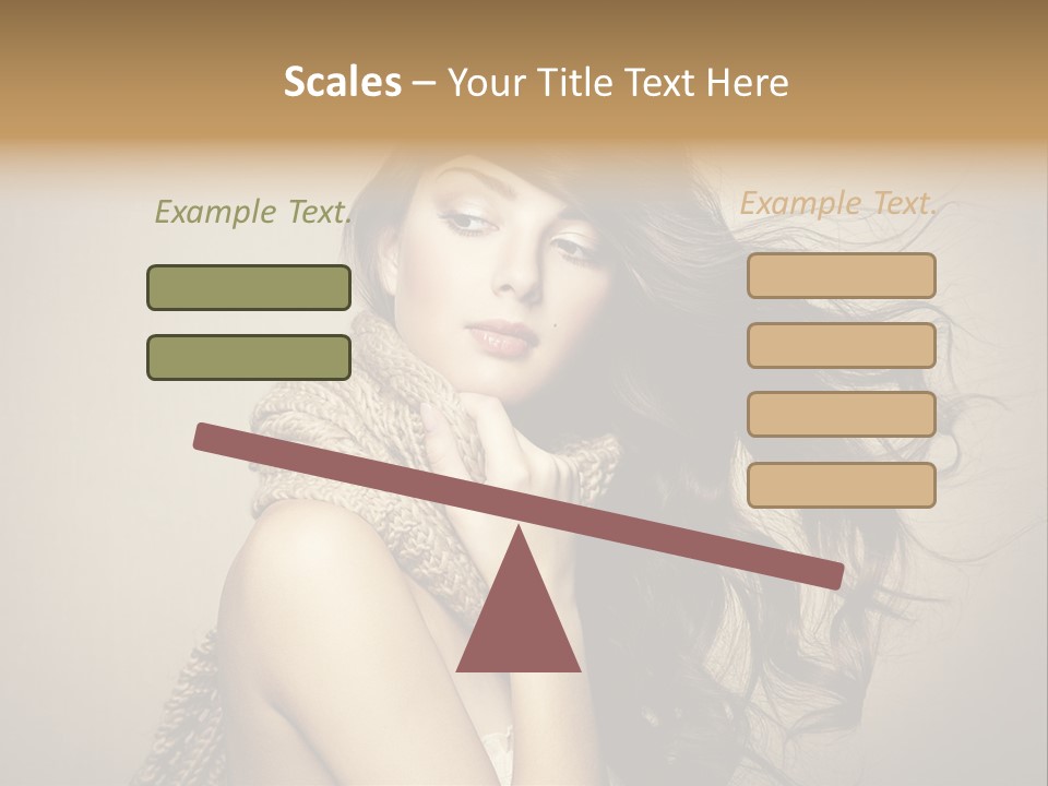 Fashion Forearms Hair PowerPoint Template