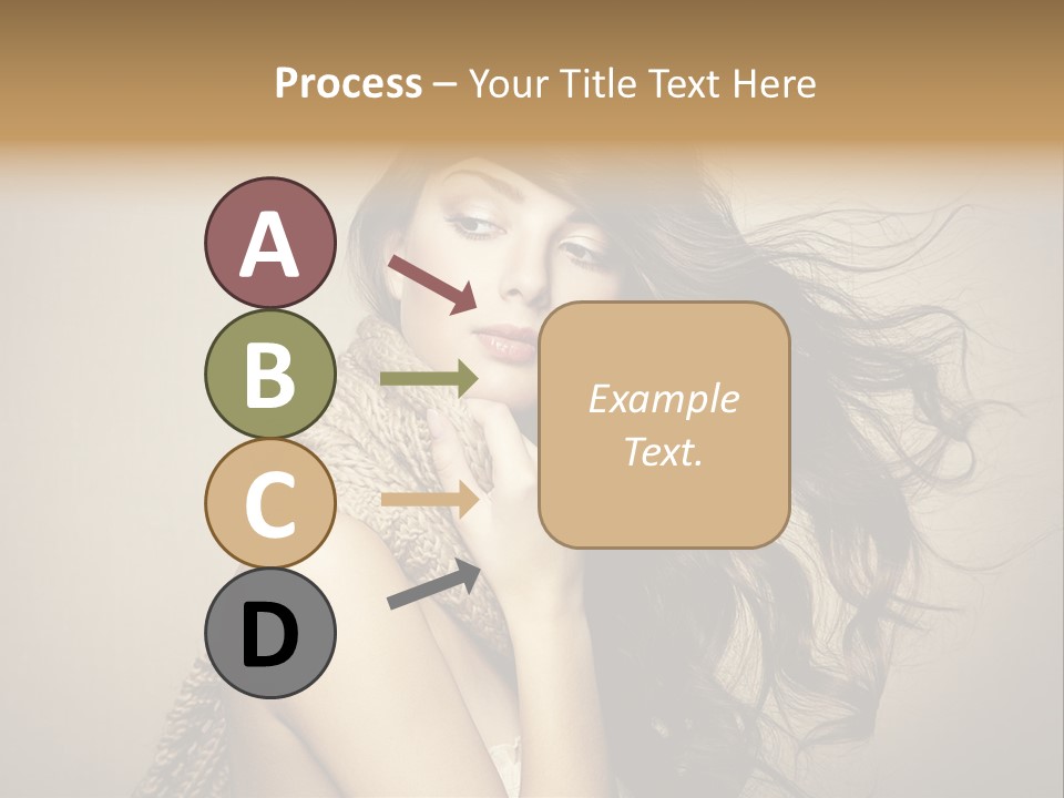 Fashion Forearms Hair PowerPoint Template