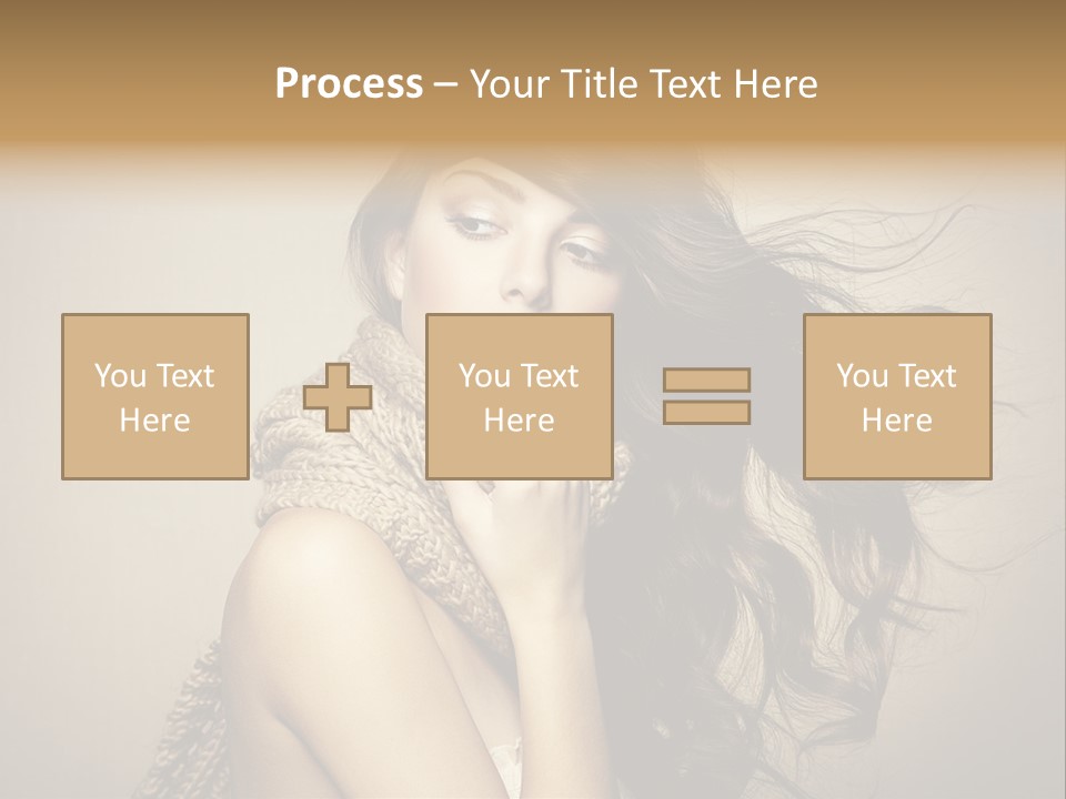 Fashion Forearms Hair PowerPoint Template