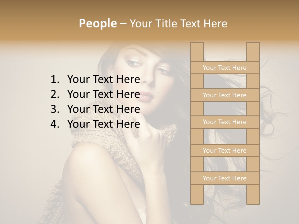 Fashion Forearms Hair PowerPoint Template