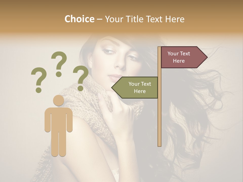 Fashion Forearms Hair PowerPoint Template