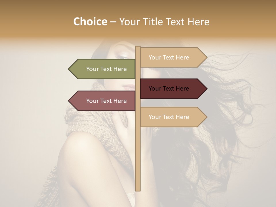 Fashion Forearms Hair PowerPoint Template