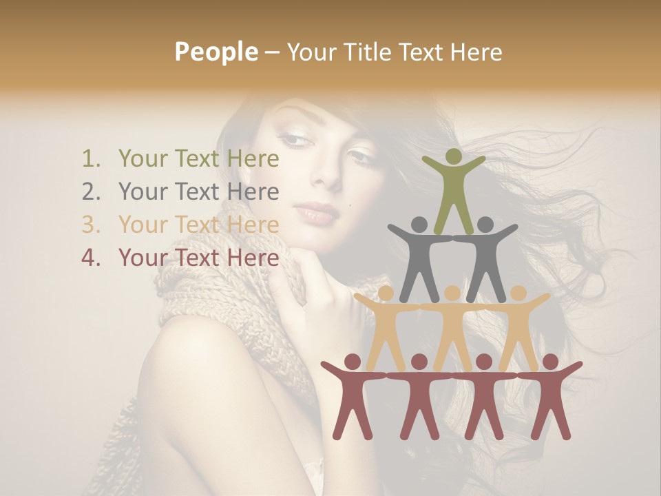 Fashion Forearms Hair PowerPoint Template