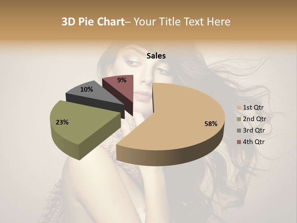 Fashion Forearms Hair PowerPoint Template