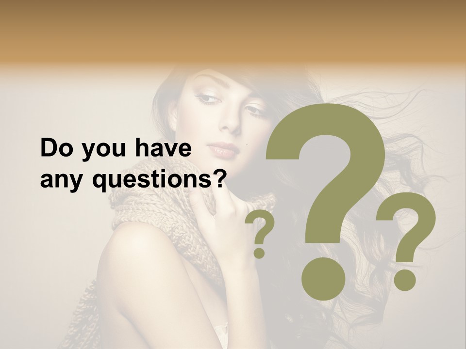 Fashion Forearms Hair PowerPoint Template