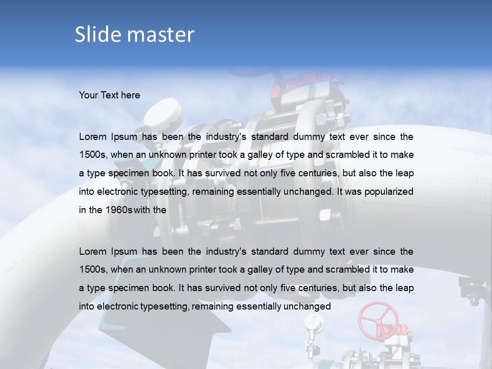 Fuel Abstract Pipeline PowerPoint Template